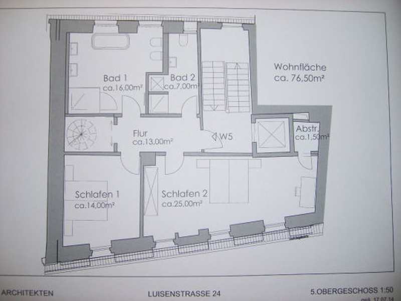 Wohnung zur Miete 700 € 3 Zimmer 137 m²<br/>Wohnfläche ab sofort<br/>Verfügbarkeit Luisenstraße Baden-Baden - Kernstadt Baden-Baden 76530