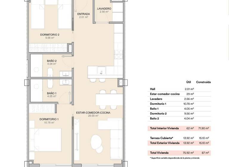 Studio zum Kauf provisionsfrei 317.625 € 3 Zimmer 87 m² Carretera CV70 La Nucía 03530