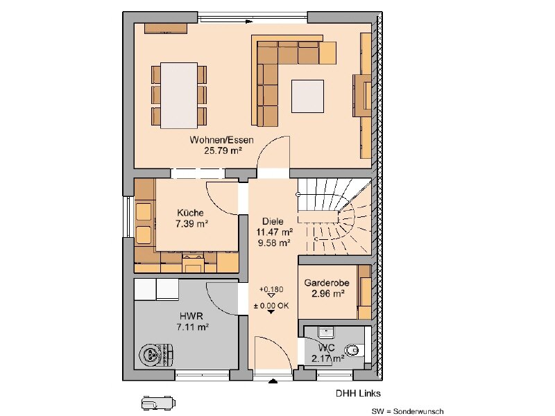 Doppelhaushälfte zum Kauf provisionsfrei 968.500 € 5 Zimmer 151 m²<br/>Wohnfläche 382 m²<br/>Grundstück Arheilgen - Ost Darmstadt 64291