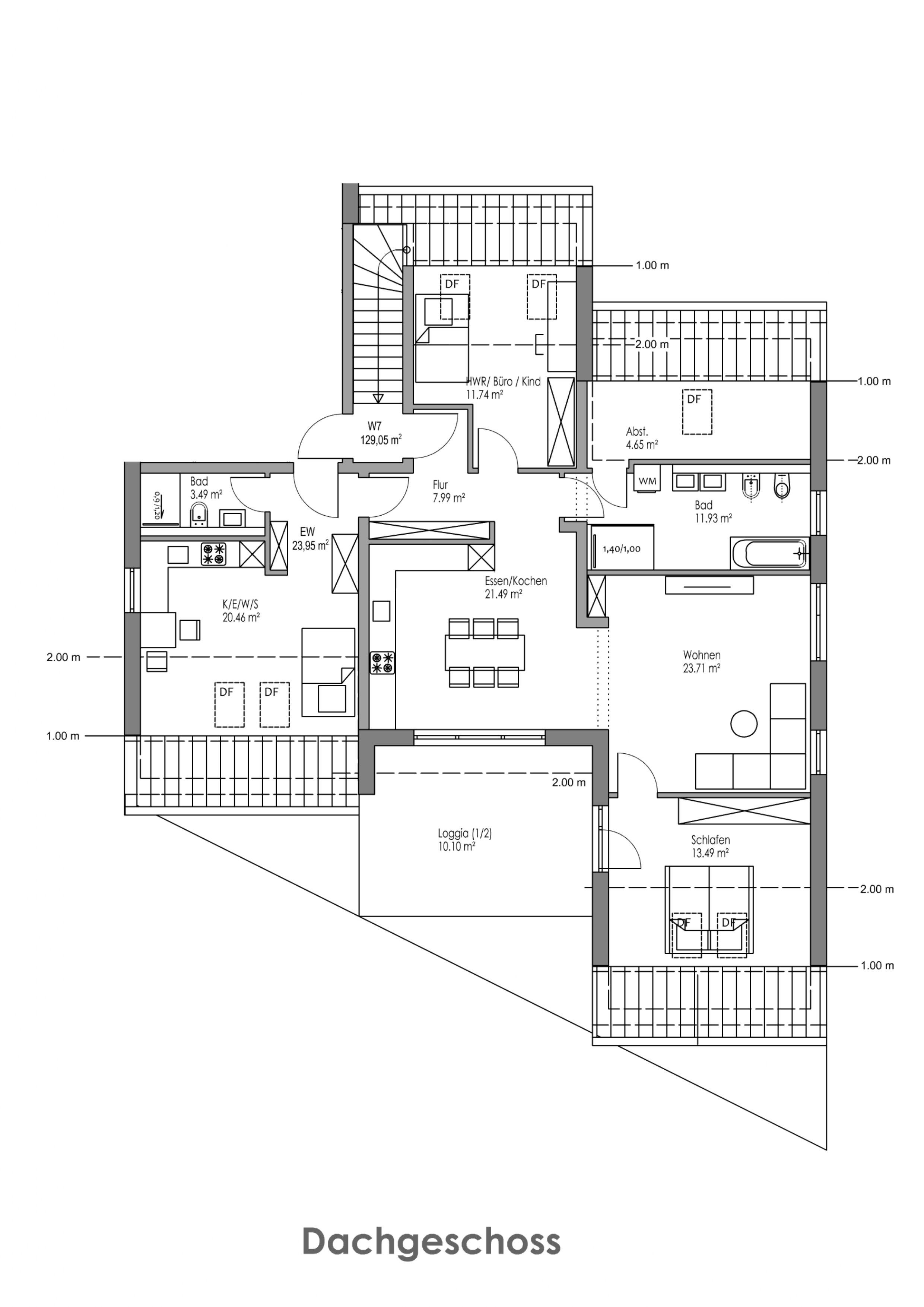 Wohnung zum Kauf provisionsfrei 761.100 € 4 Zimmer 129,1 m²<br/>Wohnfläche KfW40, Am Meisenweg 28 Unterhaunstadt Ingolstadt 85055