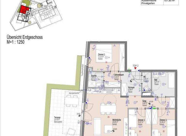 Wohnung zum Kauf - Erstbezug 497.700 € 4 Zimmer 90 m² EG Elisabeth Bollenberger - Gasse 10-14 Wiener Neustadt 2700