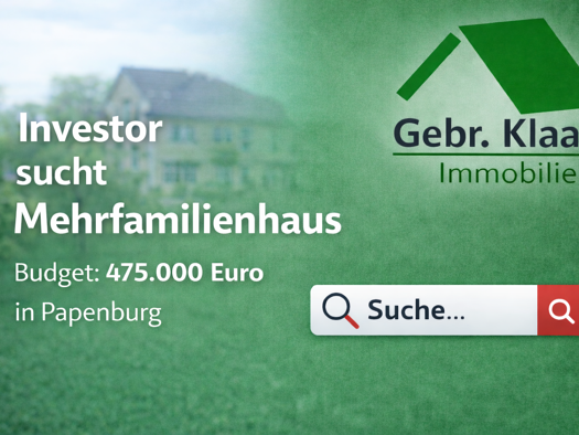 Mehrfamilienhaus zum Kauf provisionsfrei als Kapitalanlage geeignet 200 m² 800 m² Grundstück Papenburg 26871