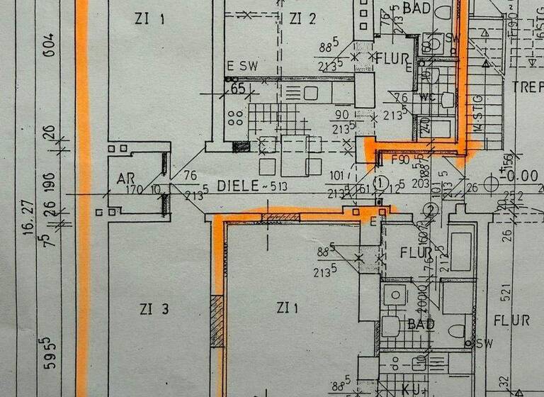 Terrassenwohnung zur Miete 1.300 € 3 Zimmer 92,8 m² EG frei ab sofort Innenstadt Greifswald 17489