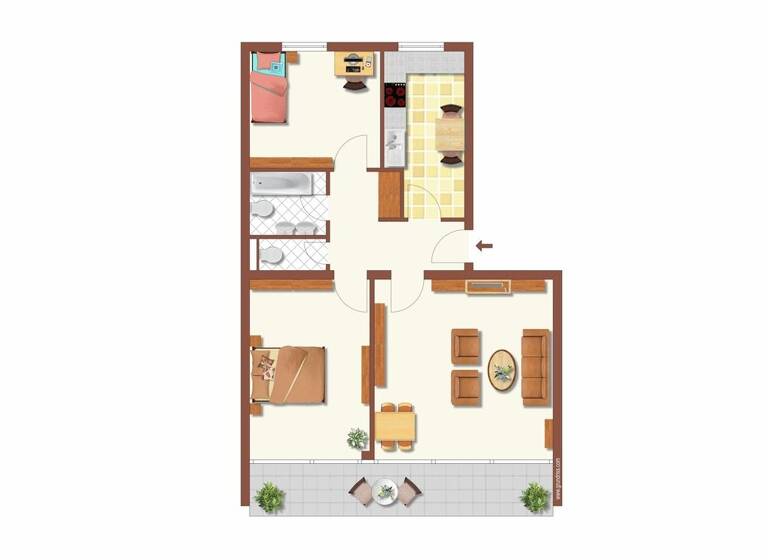 Wohnung zum Kauf 590.000 € 3 Zimmer 87 m² 2. Geschoss frei ab sofort Thalk.Obersendl.-Forsten-Fürstenr.-Solln München 81476