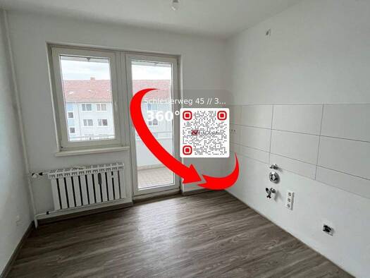 Wohnung zur Miete 417 € 2 Zimmer 52,6 m² 3. Geschoss frei ab sofort Schlesierweg 45 Laagberg Wolfsburg 38440