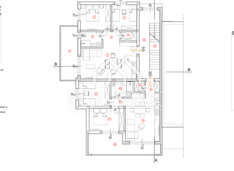 Wohnung zum Kauf 215.000 € 3 Zimmer 1. Geschoss Sibenik - Okolica 22000