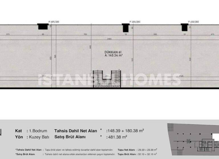 Ladenfläche zum Kauf 2.560.000 € 1 Zimmer 538 m² Verkaufsfläche Istanbul 34746
