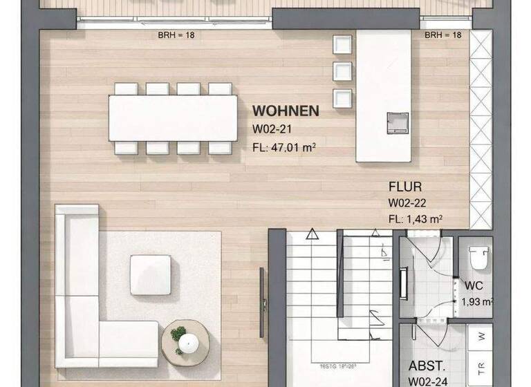 Maisonette zum Kauf - Erstbezug provisionsfrei 648.000 € 4 Zimmer 126 m² frei ab 30.09.2026 Wellen 54441