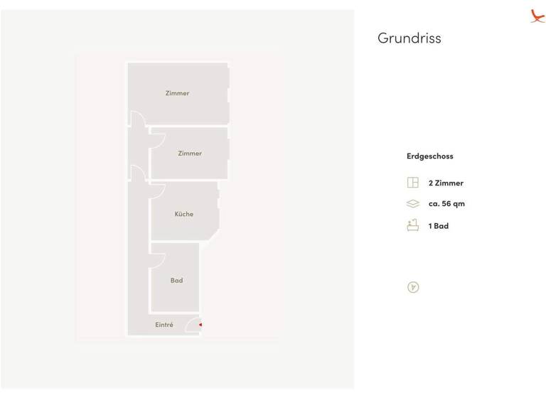 Wohnung zum Kauf 325.000 € 2 Zimmer 56,3 m² EG Friedrichshain Berlin 10247