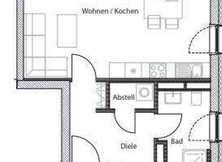 Wohnung zur Miete 859 € 2 Zimmer 67,6 m² 4. Geschoss frei ab 15.04.2026 An der Elbaue 10 Mickten Dresden 01139
