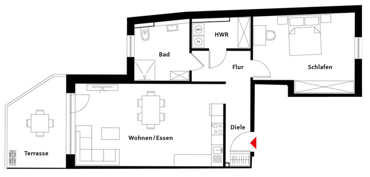 Wohnung zum Kauf provisionsfrei 395.500 € 2 Zimmer 66,1 m²<br/>Wohnfläche 1.<br/>Geschoss Roxel Münster 48161