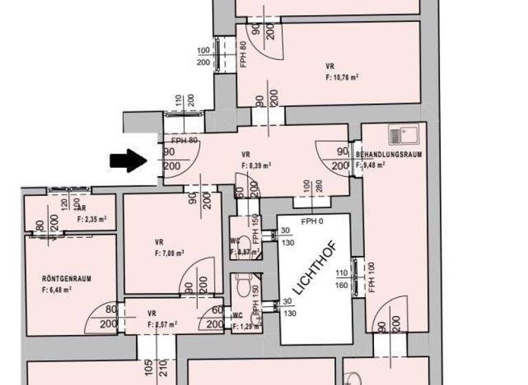 Büro zum Kauf 3.576 € 3 Zimmer 139,5 m² Bürofläche Wien 1030