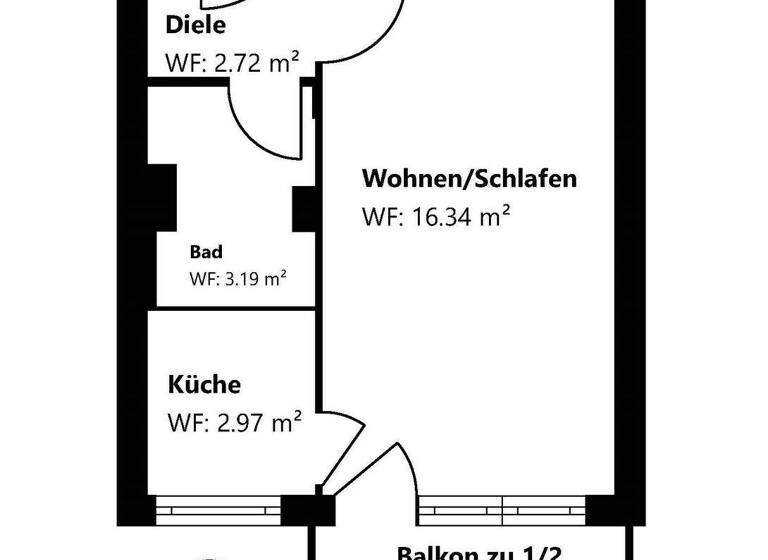 Studio zum Kauf 255.000 € 1 Zimmer 27,3 m² 2. Geschoss Sendling München 81371