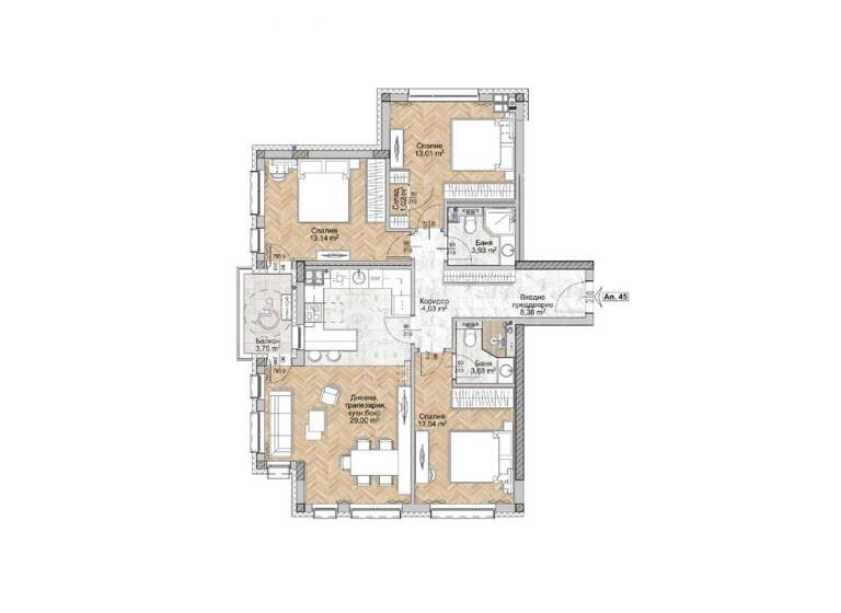 Studio zum Kauf 262.031 € 4 Zimmer 127,8 m² Sofia