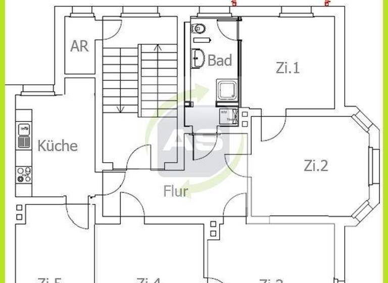 Wohnung zur Miete 720 € 5 Zimmer 111 m² 1. Geschoss frei ab sofort Pestalozzistraße 72 Crimmitschau 08451