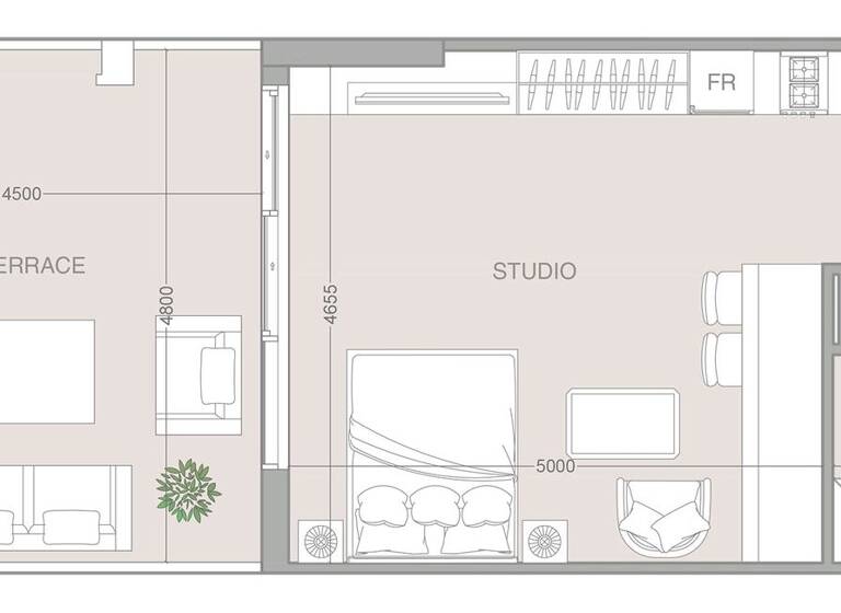 Wohnung zum Kauf provisionsfrei 262.638 € 2 Zimmer 58,1 m² Dubai 00000