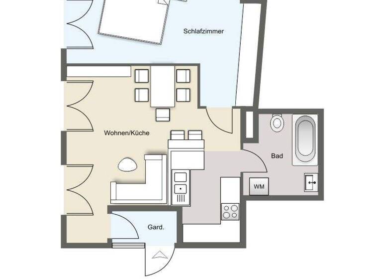 Wohnung zur Miete 350 € 2 Zimmer 52 m² Nerchau Grimma 04668