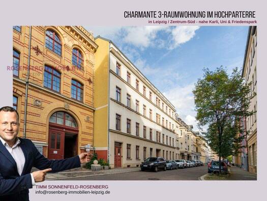 Wohnung zum Kauf 239.900 € 3 Zimmer 82 m² EG Kreuzstraße 9 WE01 Zentrum-Ost Leipzig / Leipzig Zentrum-Südost 04103