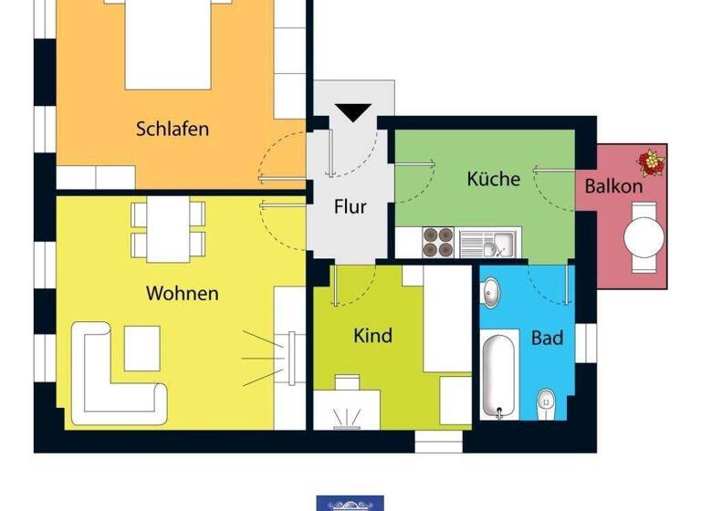 Wohnung zur Miete 455 € 3 Zimmer 65 m² frei ab 01.03.2026 Meißen 01662