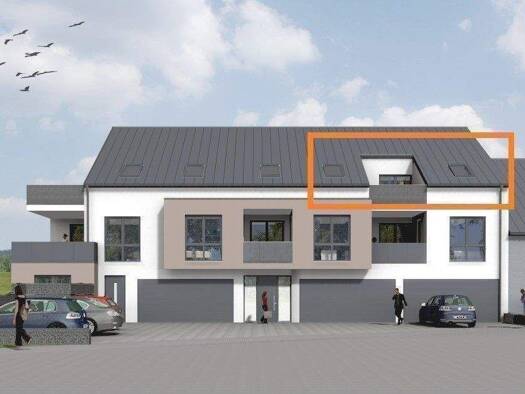 Wohnung zur Miete - Erstbezug 1.100 € 4 Zimmer 90,7 m² 1. Geschoss Obermenniger Straße 26 Obermennig Konz 54329