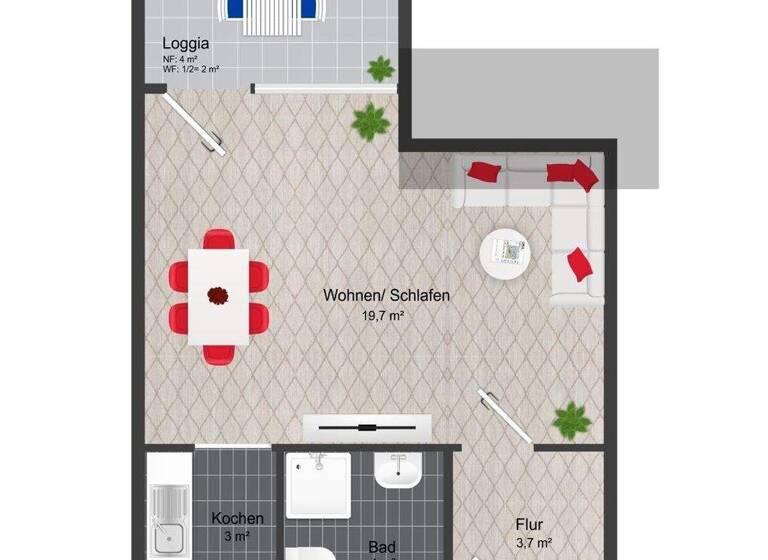 Studio zum Kauf 43.500 € 1 Zimmer 30,4 m² Hohenwarsleben 39326