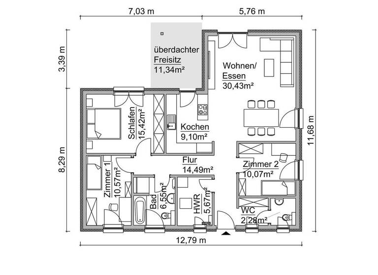 Einfamilienhaus zum Kauf provisionsfrei 359.050 € 4 Zimmer 116 m² 532 m² Grundstück Benz Heringsdorf 17429