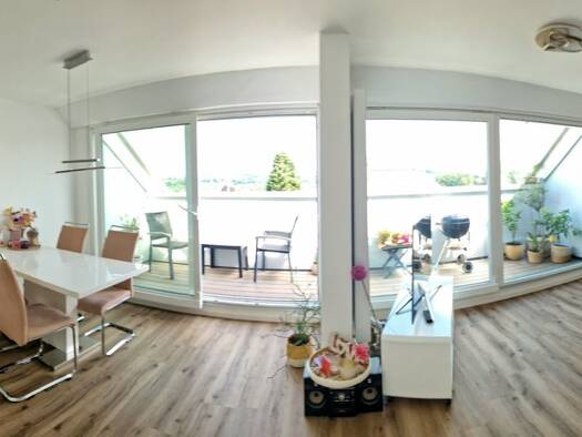 Penthouse zur Miete 1.100 € 2 Zimmer 60 m² Geschoss 1/3 frei ab 01.10.2026 Adenauerring Kempten Kempten (Allgäu) 87439