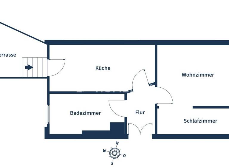 Wohnung zum Kauf 109.000 € 1,5 Zimmer 47 m²<br/>Wohnfläche EG<br/>Geschoss Stötteritz Leipzig 04299
