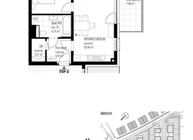 Wohnung zur Miete 657 € 2 Zimmer 54,8 m² 1. Geschoss Rohrbach bei Mattersburg 7222