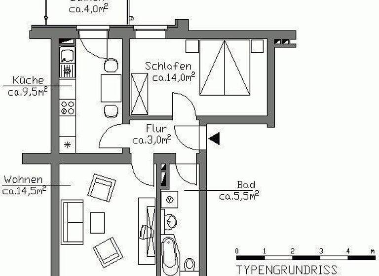 Wohnung zur Miete nur mit Wohnberechtigungsschein 483 € 2 Zimmer 48,3 m² 1. Geschoss frei ab 07.05.2026 Weizenfeldstr. 23 Stöcken Hannover 30419