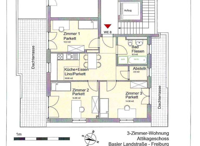 Wohnung zum Kauf 535.000 € 3 Zimmer 84,2 m² St. Georgen Freiburg im Breisgau 79111