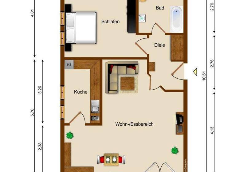 Wohnung zum Kauf 254.000 € 2 Zimmer 56 m² 1. Geschoss Buchloe 86807