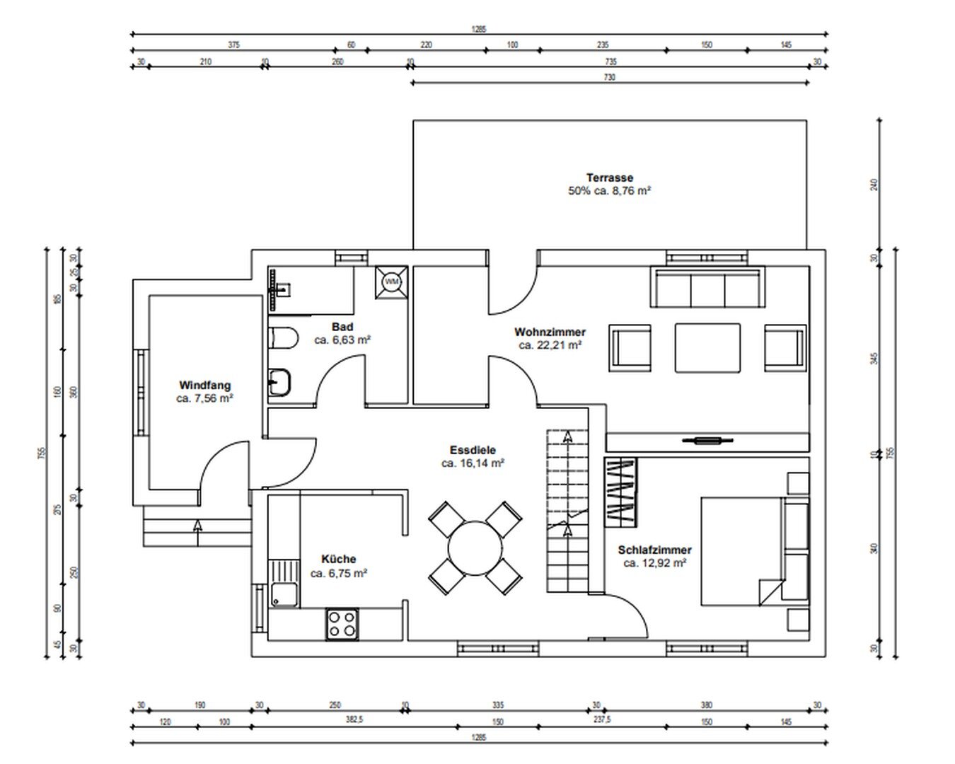 Doppelhaushälfte zum Kauf provisionsfrei 219.000 € 5 Zimmer 128 m²<br/>Wohnfläche 5.054 m²<br/>Grundstück Banzin Vellahn OT Banzin 19260