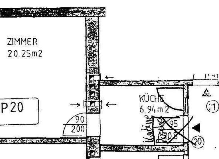 Wohnung zum Kauf 99.000 € 1 Zimmer 27,1 m² 2. Geschoss Mariengasse Wien,Hernals 1170