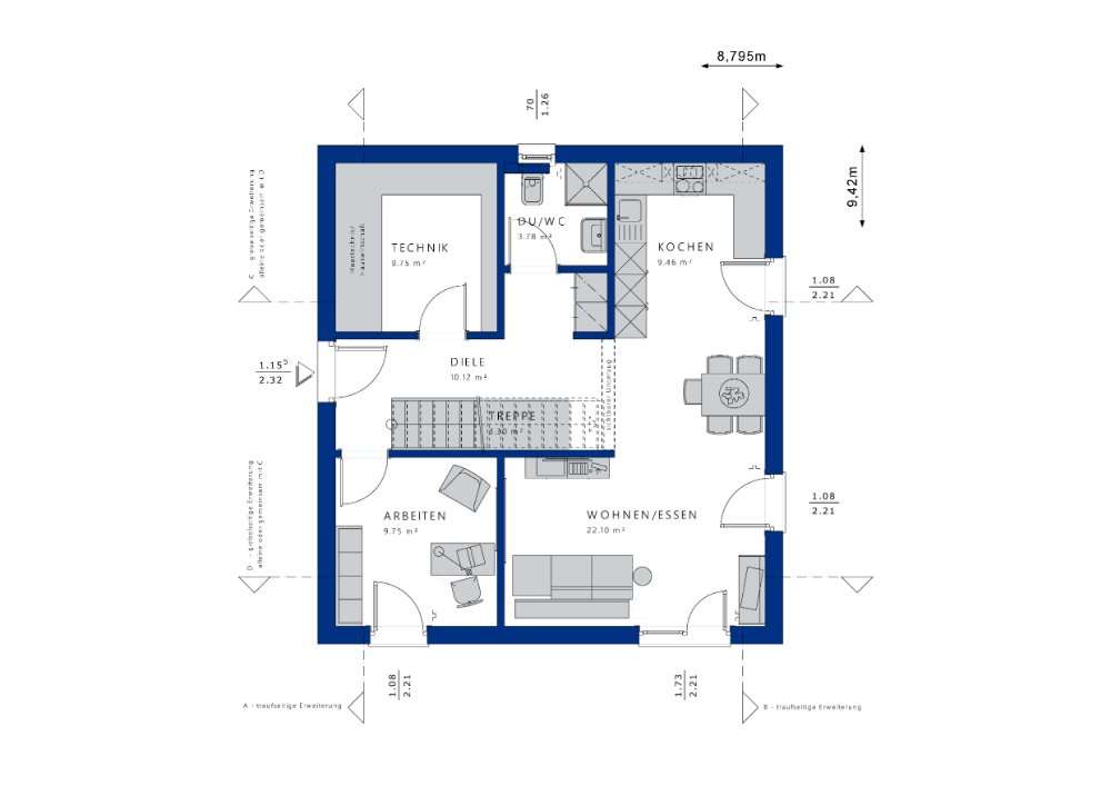 Haus zum Kauf 350.853 € 4 Zimmer 136 m²<br/>Wohnfläche 708 m²<br/>Grundstück Wollershausen 37434