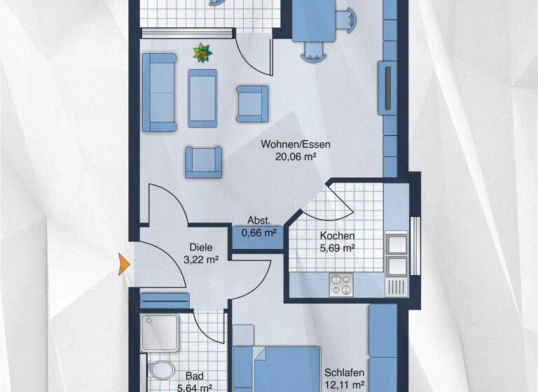 Wohnung zum Kauf 79.200 € 2 Zimmer 49,8 m² 2. Geschoss Werdohl 58791