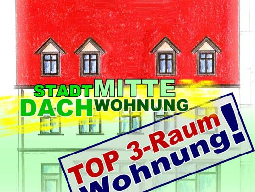 Wohnung zur Miete 515 € 3 Zimmer 105,8 m² Dachgeschoss, 2. Geschoss frei ab sofort Freistraße 4 Lutherstadt Eisleben Eisleben 06295