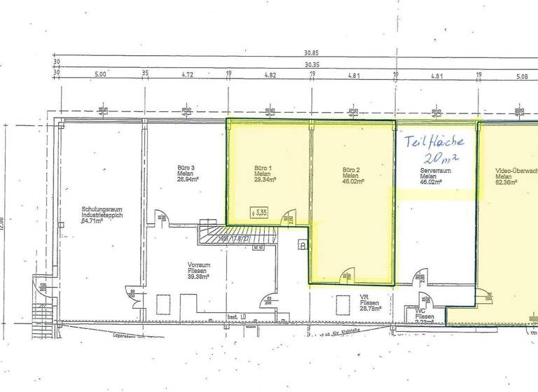Bürofläche zur Miete 11 € 3 Zimmer Roggendorf 3382