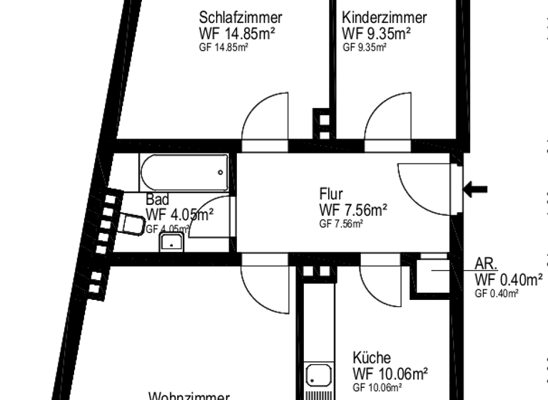 Wohnung zum Kauf provisionsfrei 279.000 € 3 Zimmer 66,6 m² 2. Geschoss August-Bier-Straße 6 Kessenich Bonn 53129