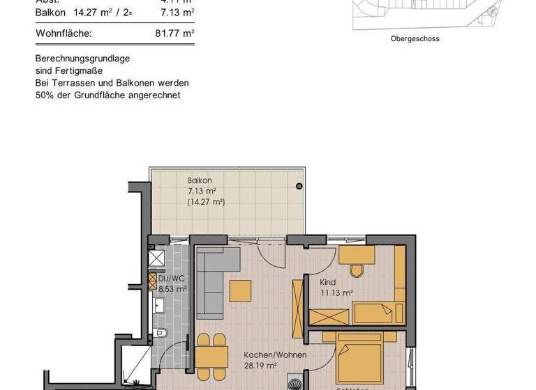 Wohnung zum Kauf - Erstbezug 349.000 € 3 Zimmer 81,8 m² EG Attenhausen Sontheim-Attenhausen 87776