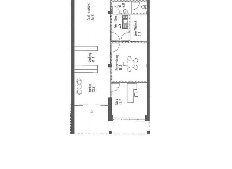Büro zur Miete provisionsfrei 1.980 € 121 m² Bürofläche Rathausplatz 9 Traunreut 83301