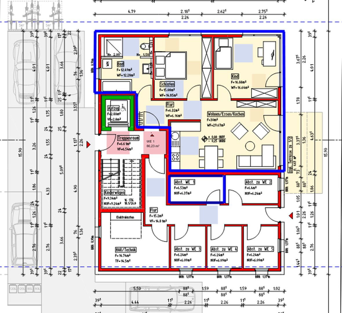 Wohnung zum Kauf provisionsfrei 298.900 € 3 Zimmer 86,2 m²<br/>Wohnfläche EG<br/>Geschoss Mindenerstr. 11 Salder Salzgitter OT Salder 38229