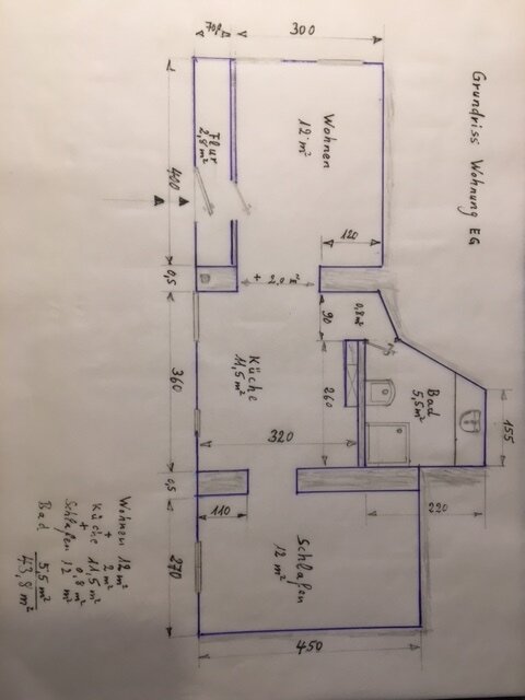 Studio zur Miete 680 € 1 Zimmer 44 m²<br/>Wohnfläche EG<br/>Geschoss ab sofort<br/>Verfügbarkeit In der Wagenlück 20 Pfaffenkopf Saarbrücken 66125