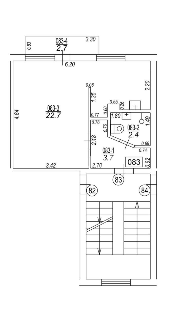 Studio zum Kauf 39.600 € 1 Zimmer 28,8 m²<br/>Wohnfläche 3.<br/>Geschoss Prusu 3 k.3 - 83 Riga 1057