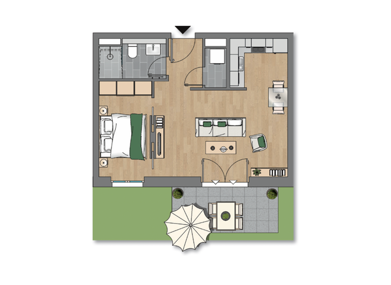 Wohnung zur Miete 700 € 2 Zimmer 46,8 m²<br/>Wohnfläche 4.<br/>Geschoss 01.07.2025<br/>Verfügbarkeit Freiberger Straße 1 Wilsdruffer Vorstadt/Seevorstadt-West Dresden 01067