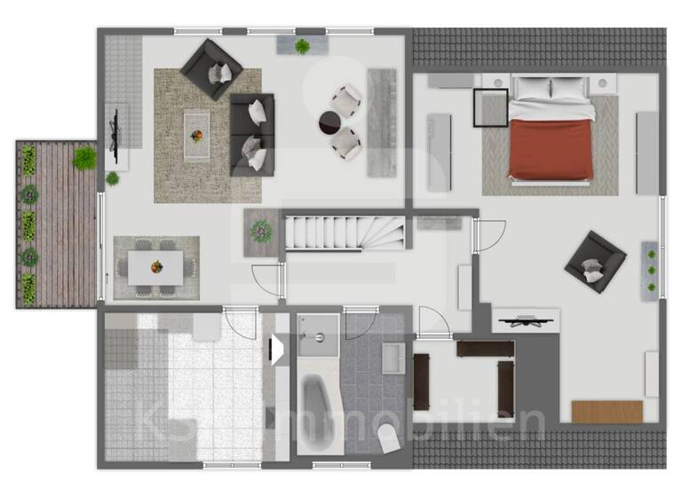 Wohnung zum Kauf 275.000 € 2 Zimmer 97,3 m² 2. Geschoss Forsbach Rösrath 51503