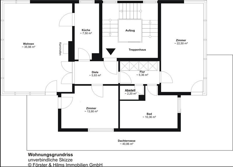 Penthouse zum Kauf 1.690.000 € 3 Zimmer 123 m²<br/>Wohnfläche 3.<br/>Geschoss Blankenese Hamburg 22587