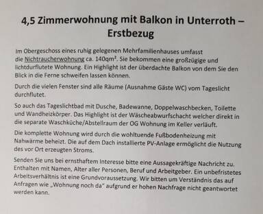 Wohnung zur Miete 1.400 € 4,5 Zimmer 140 m² Geschoss 1/1 Unterroth 89299