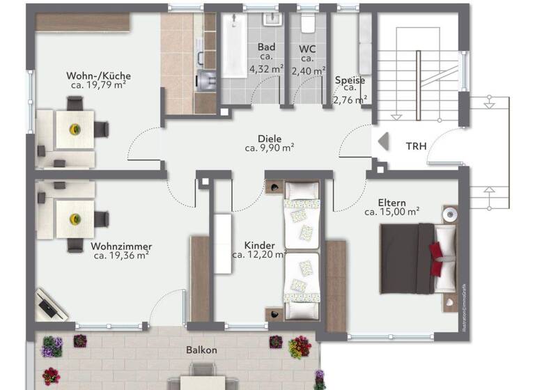 Mehrfamilienhaus zum Kauf 367.500 € 6 Zimmer 166 m² 849 m² Grundstück Garching Garching an der Alz 84518