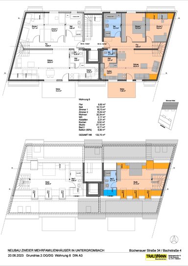 Maisonette zum Kauf provisionsfrei 674.000 € 4 Zimmer 132,7 m² 2. Geschoss frei ab sofort Büchenauer Straße 34 Untergrombach Bruchsal 76646